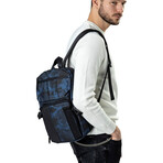 Wyatt Backpack // Camo Blue