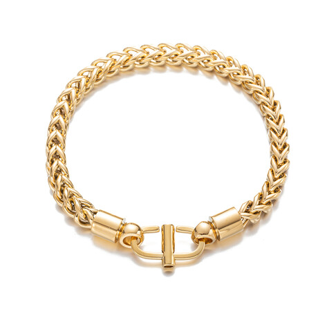 Alex 18K Gold Plated Chain Link Bracelet // 8.5"