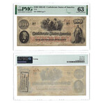 1862-1863 Notes of the Confederacy // 7 Note Set // PCGS & PMG Certified // $1, $2, $5, $10, $20, $50, $100