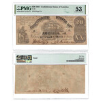 1861 Notes of the Confederacy // 5 Note Set // PMG Certified // $5, $10, $20, $50, $100