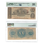 1862-1863 Notes of the Confederacy // 7 Note Set // PCGS & PMG Certified // $1, $2, $5, $10, $20, $50, $100