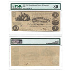 1861 Notes of the Confederacy // 5 Note Set // PMG Certified // $5, $10, $20, $50, $100