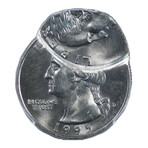 1995-D Washington Quarter Mint Error D/S-2nd Strike 65% O/C // PCGS Certified MS65 // Wood Presentation Box