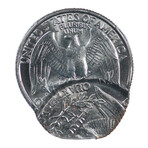 1995-D Washington Quarter Mint Error D/S-2nd Strike 65% O/C // PCGS Certified MS65 // Wood Presentation Box