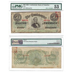 1862-1863 Notes of the Confederacy // 7 Note Set // PCGS & PMG Certified // $1, $2, $5, $10, $20, $50, $100