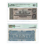 1864 Notes of the Confederacy // 8 Note Set // PCGS & PMG Certified // $1, $2, $5, $10, $20, $50, $100, $500