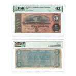 1864 Notes of the Confederacy // 8 Note Set // PCGS & PMG Certified // $1, $2, $5, $10, $20, $50, $100, $500