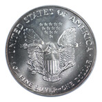 1993 $1 American Silver Eagle // PCGS Certified MS67 // Midnight Toned // Deluxe Collector's Pouch