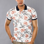 Brayan Floral Polo // Ecru (S)