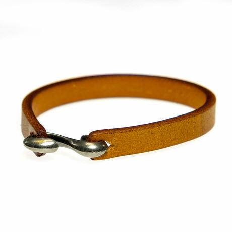 Jean Claude Jewelry // Genuine Leather Bracelet // Brown