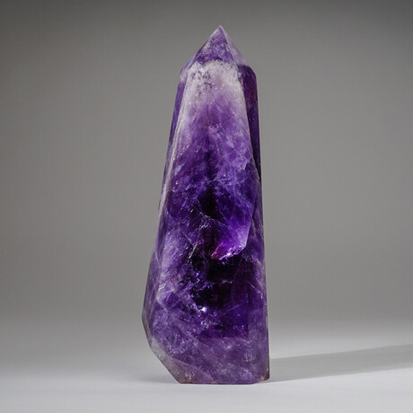 Genuine Gem-Quality Polished Amethyst Point