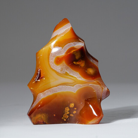 Genuine Polished Carnelian Flame Freeform