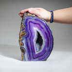 Genuine Purple Agate Geode