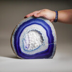 Genuine Blue Agate Geode