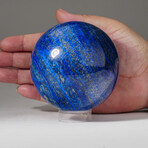 Genuine Polished Lapis Lazuli Sphere + Acrylic Display Stand // Ver. 1