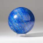 Genuine Polished Lapis Lazuli Sphere + Acrylic Display Stand // Ver. 1