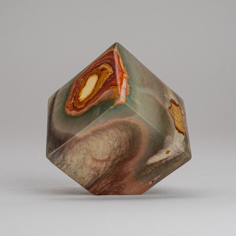 Genuine Polished Polychrome Jasper Cube