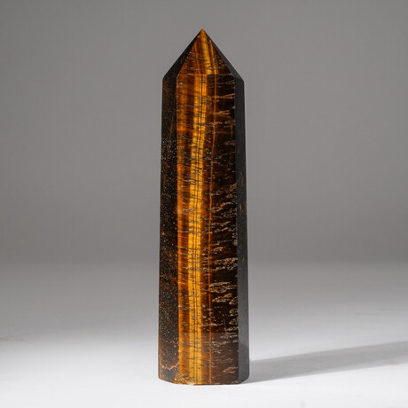 Genuine Polished Tiger Eye Obelisk // Ver. 2