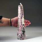 Genuine Polished Pink Opal Obelisk