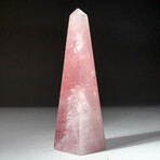 Genuine Polished Rose Quartz Obelisk