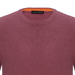 Solid Crewneck Pullover // Pink (XL)