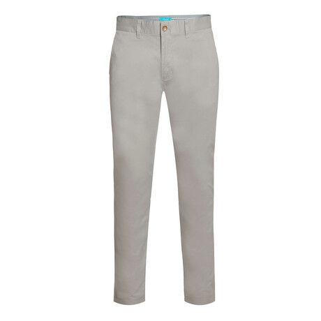 Cotton Stretch Slim-Fit Chinos // LA Gray (34WX32L)