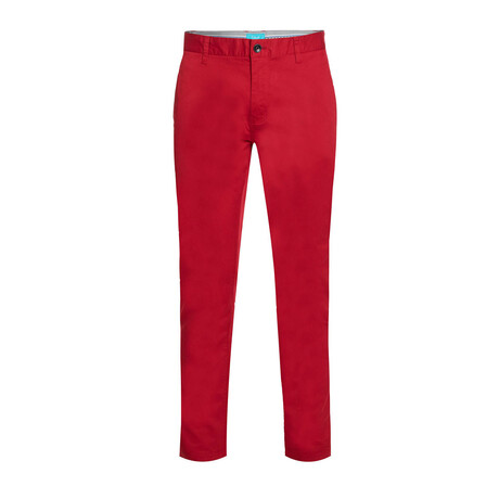 Cotton Stretch Slim-Fit Chinos // Chili Pepper (34WX32L)