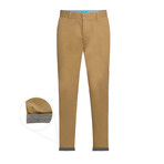 Cotton Stretch Slim-Fit Chinos // Cappuccino (34WX32L)