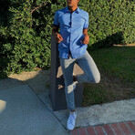 Cotton Stretch Slim-Fit Chinos // LA Gray (34WX32L)