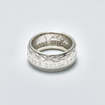 Morgan Silver Dollar Coin Ring // Polished Silver (Ring Size: 8)