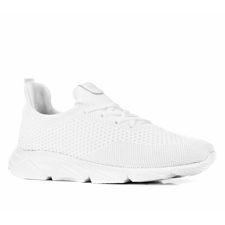 Wyatt Knitwear Lace-Up Men's Sports Shoes // White (Euro: 39)