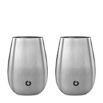 Insulated Stainless Steel Wine Glass // 8 oz // Set of 2 // Steel