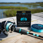 Toadfish Braided Line // 8LB 150 Yards // Teal