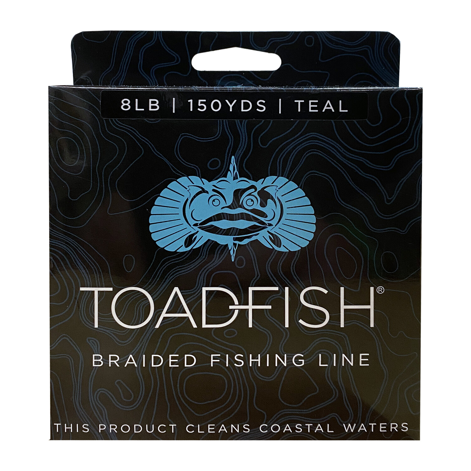 Toadfish Braided Line // 8LB 150 Yards // Teal - Toadfish