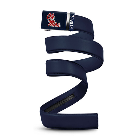 Ole Miss Belt // Dark Blue (Small // 28"-32" Waist)