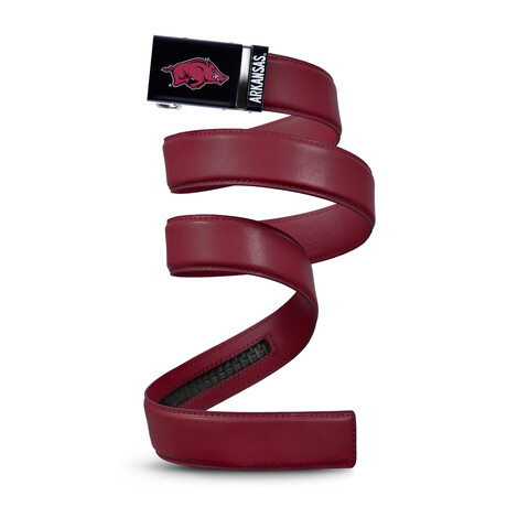 Arkansas Razorbacks Cardinal Belt // Red (Small // 28"-32" Waist)