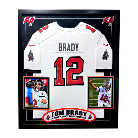 Tom Brady Autographed Tampa Bay Buccaneers Framed Jersey