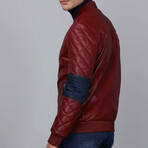 Berlin Leather Jacket // Bordeaux (M)