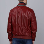 Mendoza Leather Jacket // Bordeaux (3XL)