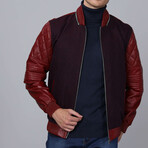 Mendoza Leather Jacket // Bordeaux (3XL)