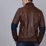 Calypso Leather Jacket // Chestnut (XL)
