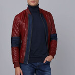 Berlin Leather Jacket // Bordeaux (3XL)