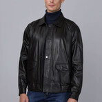 Bariloche Leather Jacket // Brown Zig (2XL)