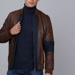 Calypso Leather Jacket // Chestnut (XL)