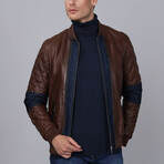 Calypso Leather Jacket // Chestnut (3XL)