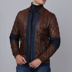 Calypso Leather Jacket // Chestnut (2XL)