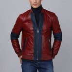 Berlin Leather Jacket // Bordeaux (2XL)