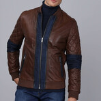 Calypso Leather Jacket // Chestnut (3XL)