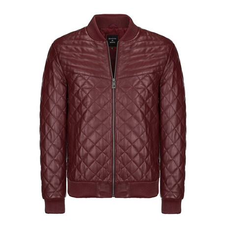 Prague Leather Jacket // Bordeaux (S)