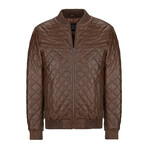 Bomber Quilted Jacket // Chestnut (XL)